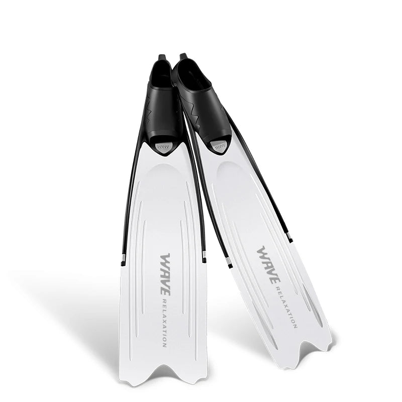 Professional Freediving Long Fins Flippers - for Spearfishing, Scuba Diving, Snorkeling & Water Sports | PP+TPR with Anti-Skid