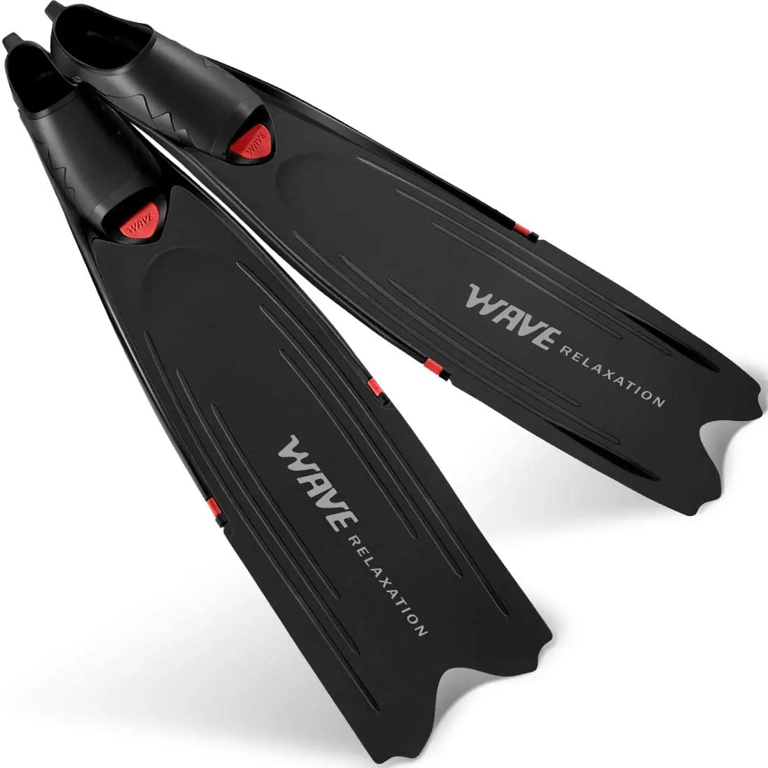 Professional Freediving Long Fins Flippers - for Spearfishing, Scuba Diving, Snorkeling & Water Sports | PP+TPR with Anti-Skid