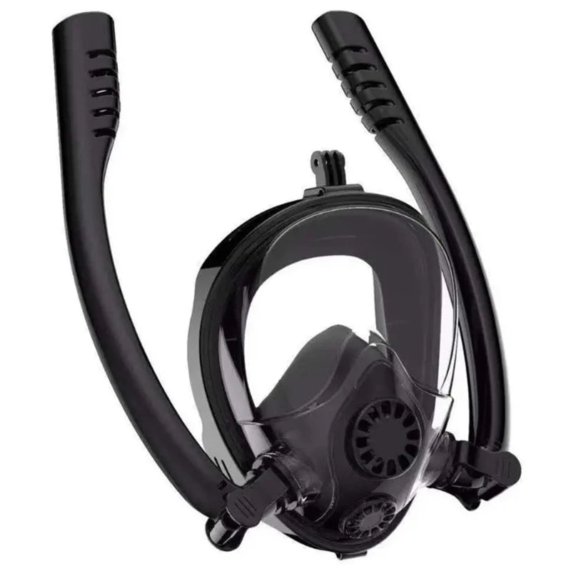 Professional Adults 180° Full Face Snorkel Mask Wide-Eye Panoramic Vision Advanced Anti-Fog Leak-Proof Underwater Adventures
