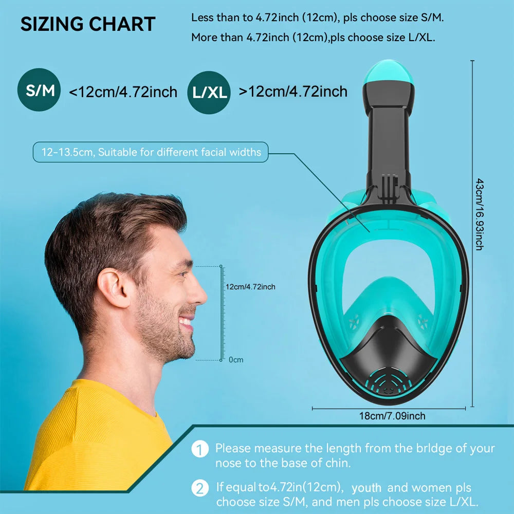 Professional Snorkeling Diving Mask