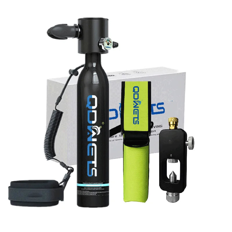 Mini Scuba Diving Tank Oxygen Tank 5-10 Minutes Time Diving Equipment Snorkeling Scuba Tank Underwater Breathing Respirator 0.5L