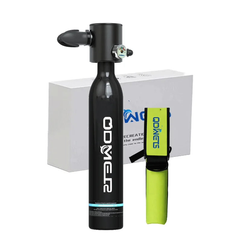 Mini Scuba Diving Tank Oxygen Tank 5-10 Minutes Time Diving Equipment Snorkeling Scuba Tank Underwater Breathing Respirator 0.5L