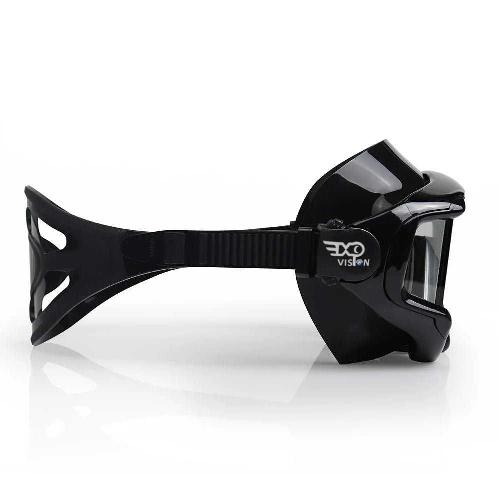 Adult Scuba Diving Mask Pano 3 Panoramic Tempered Glass Snorkeling Dive Mask, Premium Swim Goggles with Nose Cover Snorkeling